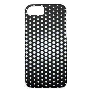 Azure mist Techno Dots Modern Black iPhone 8/7 Case