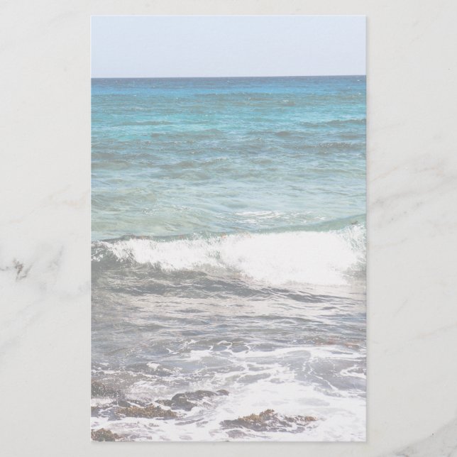 Azure Ocean  Stationery (Front)