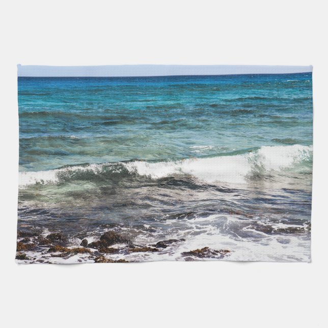 Azure Ocean  Tea Towel (Horizontal)