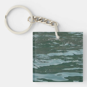 Azure Ocean Turquoise Water Coastal Beach Photo Key Ring