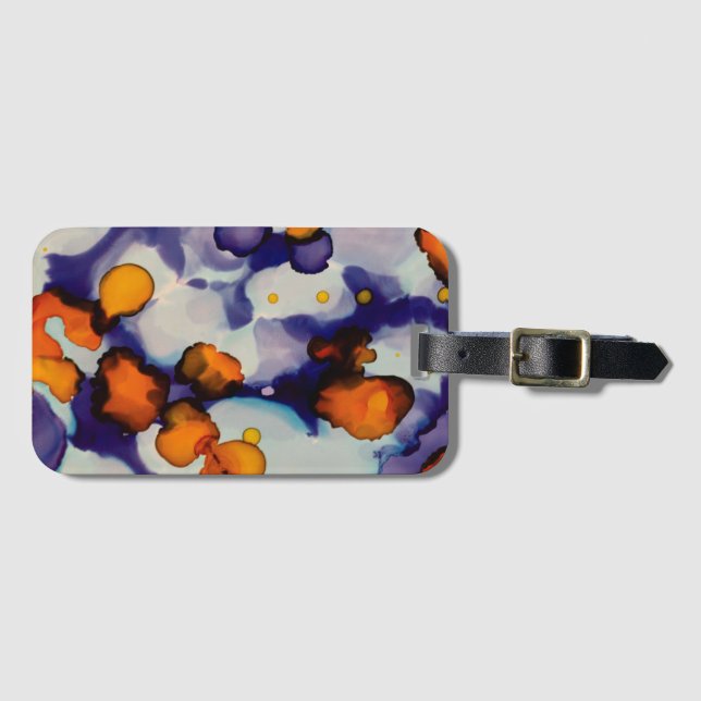 Azure Pumpkin Luggage Tag (Front Horizontal)