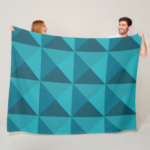 Azure Pyramids  Fleece Blanket