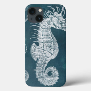 Azure Seahorse Study I iPhone 13 Case