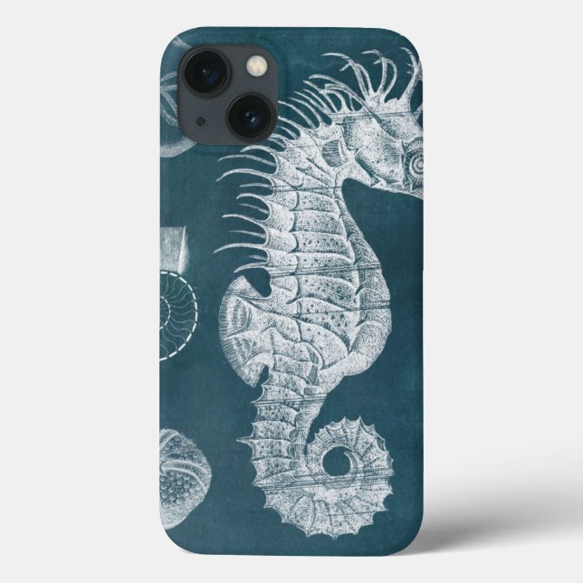 Azure Seahorse Study I Case-Mate iPhone Case (Back)