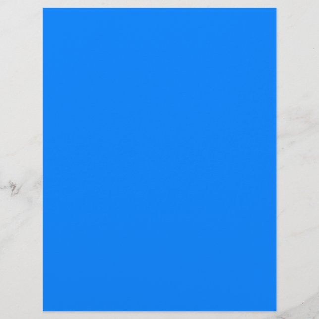 Azure (solid colour)  custom letterhead (Front)