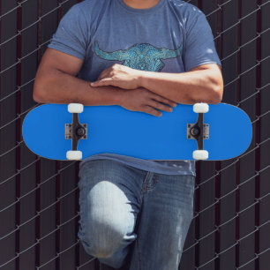 Azure Solid Colour Customise It Skateboard