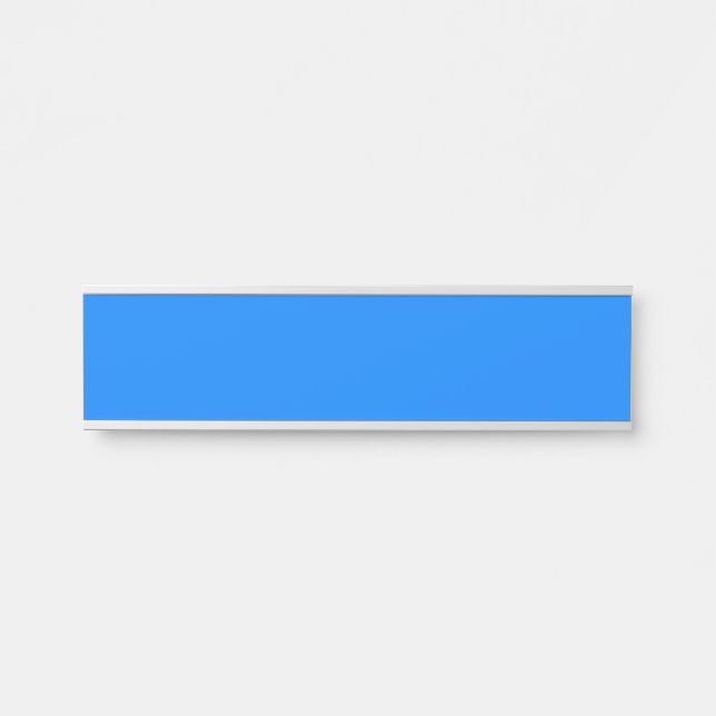 Azure (solid colour)  door sign (Front)