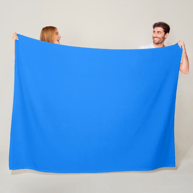 Azure (solid colour)  fleece blanket (In Situ)
