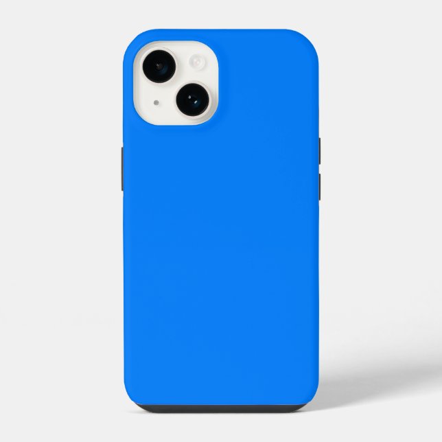 Azure (solid colour)  iPhone case (Back)