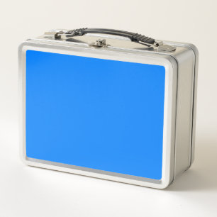 Azure (solid colour)  metal lunch box