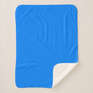 Azure (solid colour)  sherpa blanket