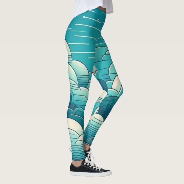 Azure Stratum Leggings (Right)