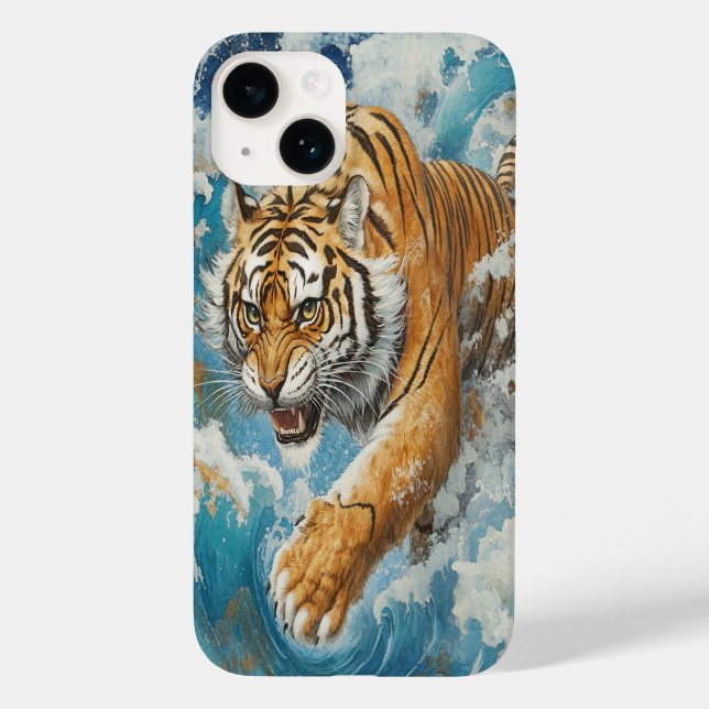🐅 Azure Stride iPhone Case (Back)