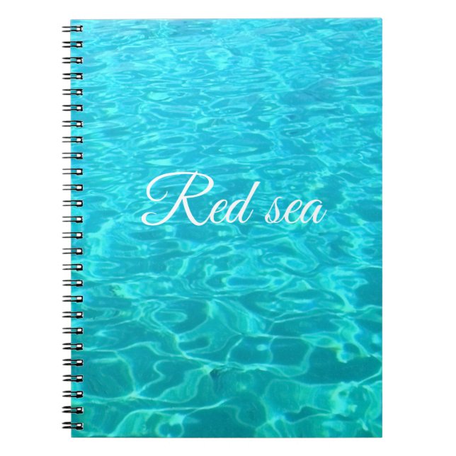 Azure surface of Red Sea in Egypt Notebook (Front)