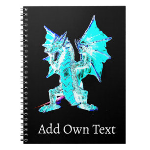 Azure Tide Mystic Serpent Fantasy Dragon Ocean Art Notebook