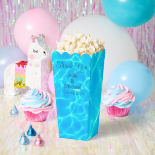 Azure Turquoise Bleu Water Reflection Minimalism Favour Box