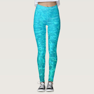 Azure water of Red sea Leggings