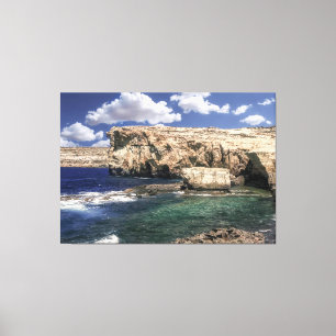 Azure Window Attraction In Gozo Island Canvas Print