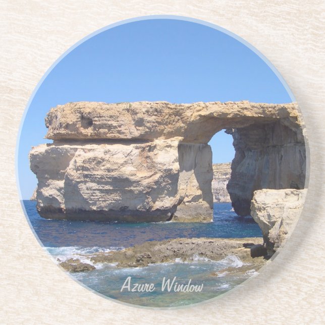 Azure Window in Gozo, Malta Coaster (Front)