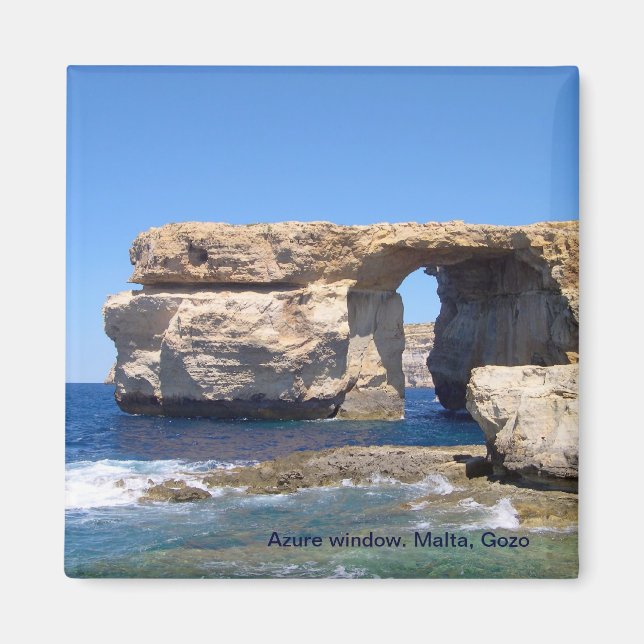 Azure Window in Gozo, Malta Magnet (Front)