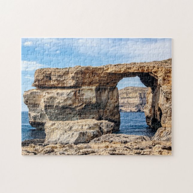 Azure Window in Malta Jigsaw Puzzle (Horizontal)