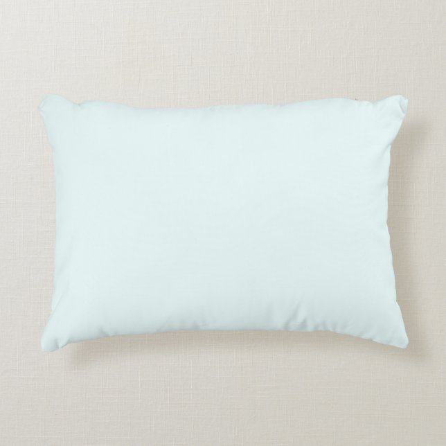 Azure (X11/web colour) (solid colour) Decorative Cushion (Front)