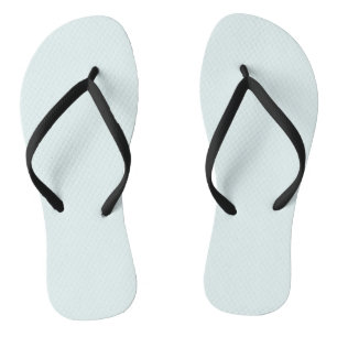 Azure (X11/web colour) (solid colour) Flip Flops
