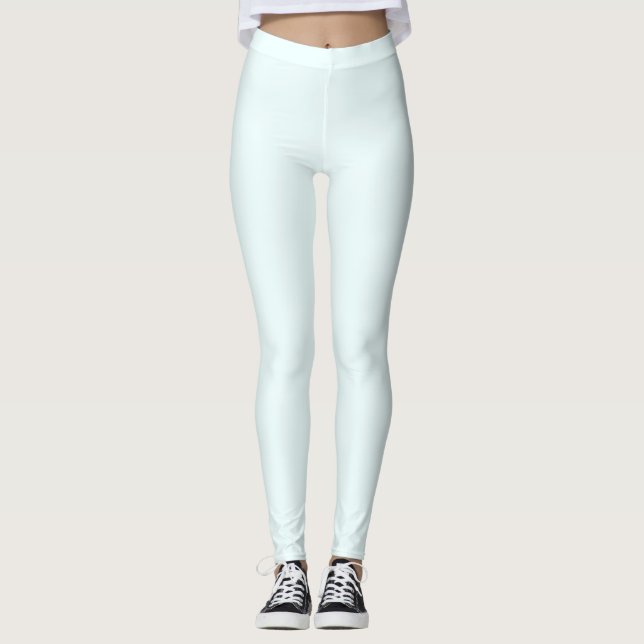 Azure (X11/web colour) (solid colour) Leggings (Front)