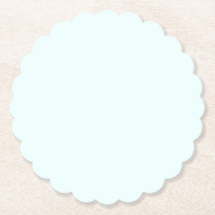 Azure (X11/web colour) (solid colour)  Paper Coaster