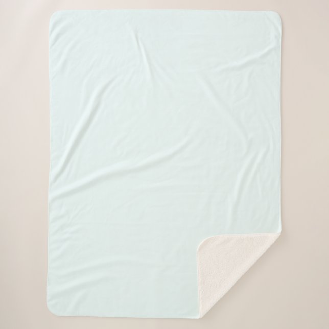 Azure (X11/web colour) (solid colour) Sherpa Blanket (Front)