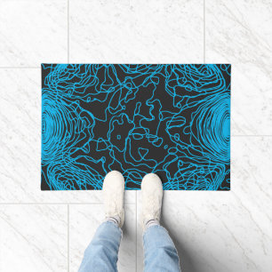 Azure Yarn Door Mat