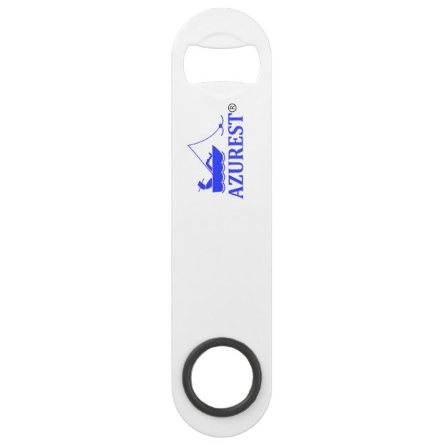AZUREST LOGO Stainless Steel Bottle Opener (Front)