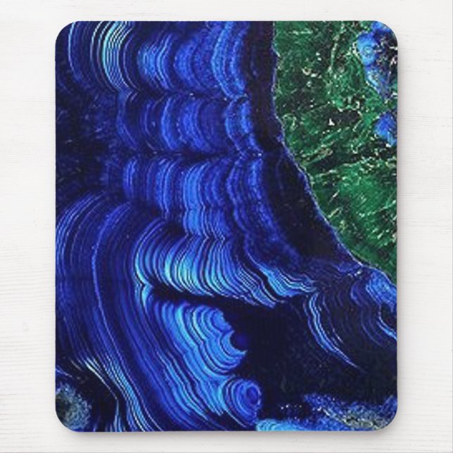 Azurite and Malachite Mouse Mat (Front)