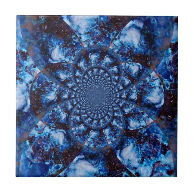Azurite Blue Bathroom Tile (Front)