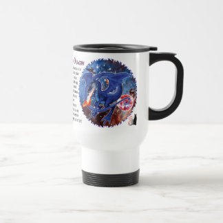 Azurite Cosmic Dragon Travel Mug
