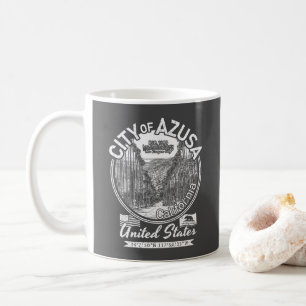 AZUSA CALIFORNIA VINTAGE - CITY OF AZUSA CA COFFEE MUG