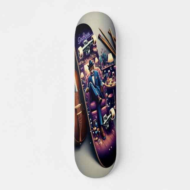 azz Lounge Purrfection Skateboard (Front)