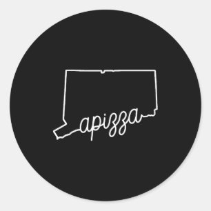 Azza New Haven Zza Award Winning Tomato E Connecti Classic Round Sticker