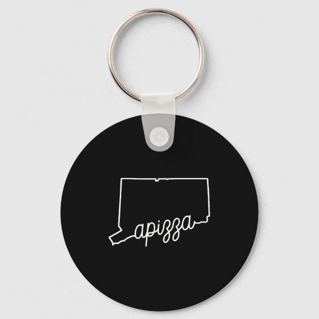 Azza New Haven Zza Award Winning Tomato E Connecti Key Ring (Front)