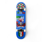 Azzurri blue, Italia panel ball Calcio Skateboard