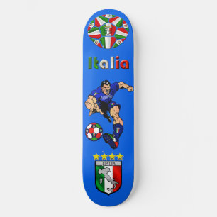 Azzurri Man Italian soccer football gift ideas Skateboard