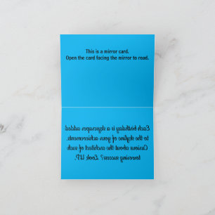 B002 - Skyline Birthday Mirror Card 