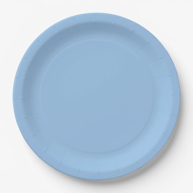 B01 Blue Colour Paper Plate (Front)