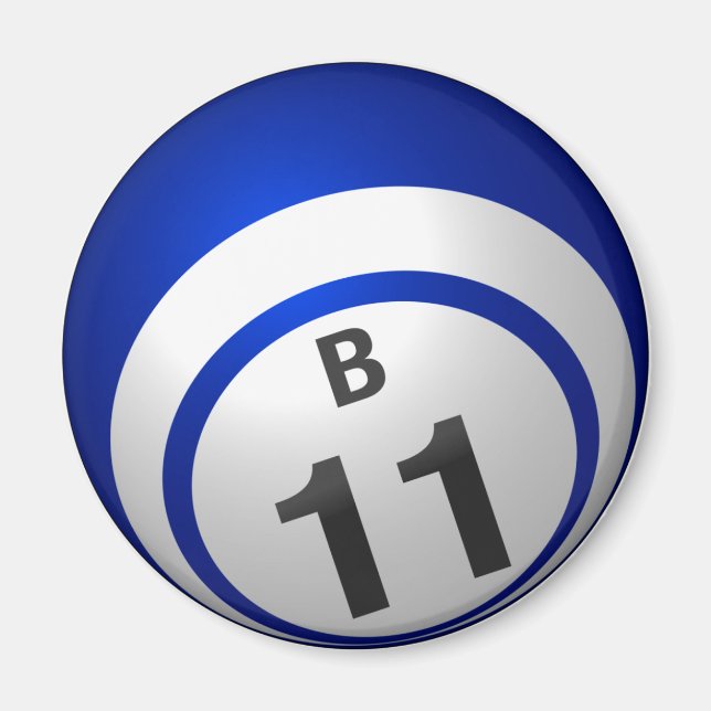 B11 bingo ball magnet (Front)