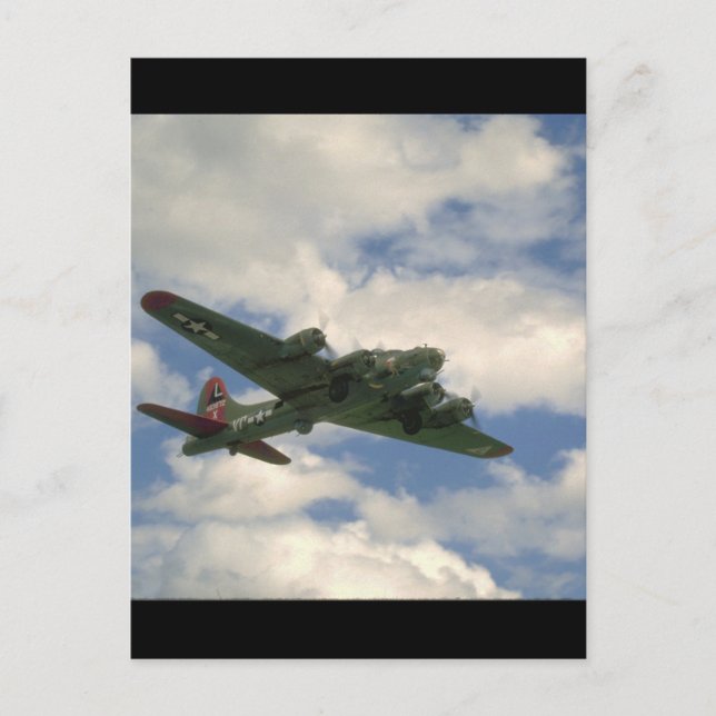 B17, Belly View. (plane;b17_WWII Planes Postcard (Front)