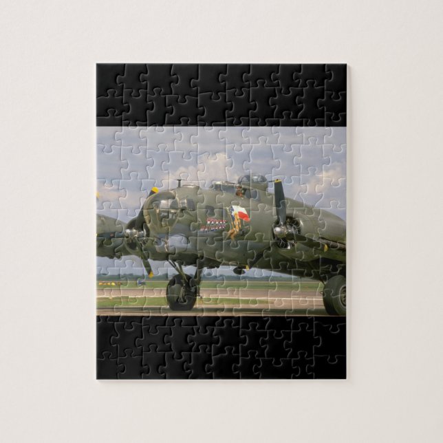 B17 Closeup, Front Left_WWII Planes Jigsaw Puzzle (Vertical)