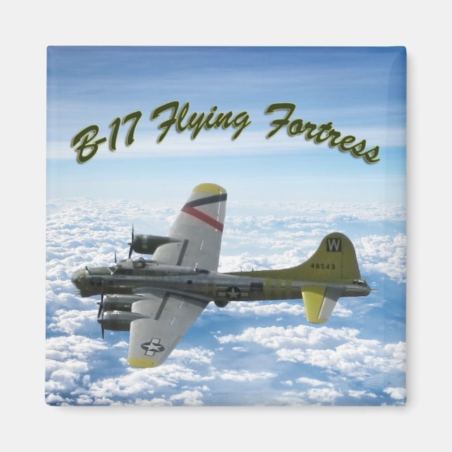 B17 Flying Fortress WWII Bomber Aeroplane Magnet (Front)
