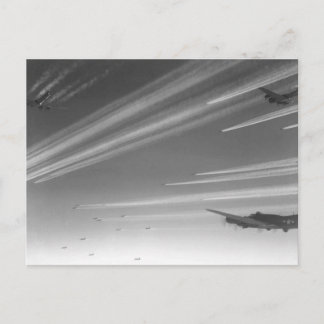 B17 Flying Fortresses On The Way To Target Postcard