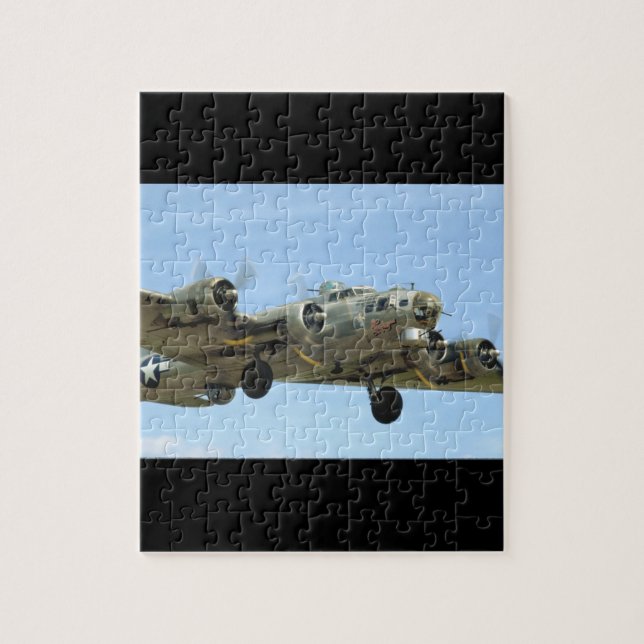 B17 'Sentimental' In Air._WWII Planes Jigsaw Puzzle (Vertical)