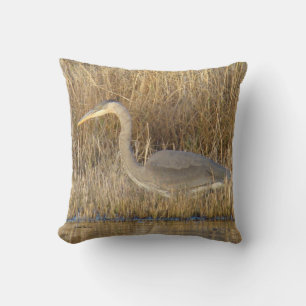 B19 Juvenile Blue Heron Cushion
